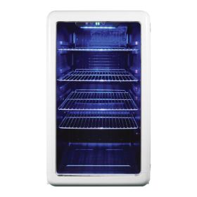 Magic Chef MCB34CHW 3.4-Cu. Ft. Retro Beverage Cooler (White)