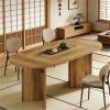 Living room dining table, oval dining table, kitchen dining table, central table, coffee table