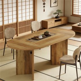 Living room dining table, oval dining table, kitchen dining table, central table, coffee table