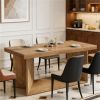 Living room dining table, kitchen dining table, farmhouse style dining table, rectangular dining table