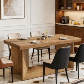 Living room dining table, kitchen dining table, farmhouse style dining table, rectangular dining table