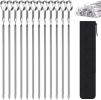 Skewers for Kabobs, 12" Metal Kebab Skewers for Grilling Flat Long Stainless Steel Kabob Sticks Reusable Grill Shish BBQ Barbecue Sticks for Meat Chic