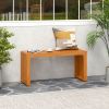 36 Inch Patio Bench All-Slat Acacia Wood Loveseat