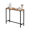 43-Inch Bar Table (Brown) - 209 lbs Capacity Pub Height Table with Durable MDF Top & Metal Frame, Ideal for Kitchen/Bar Counte