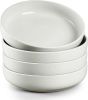 HaWare Pasta Bowls Set of 4, 33oz Large Salad Bowls for Home Kitchen, Ceramic Serving Plates for Soup, Cereal, Scratch-resistant Wide and Shallow Dinn