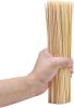 200PCS 6 inch Bamboo Skewers for BBQ,Appetizer,Fruit,Cocktail,Chocolate Fountain,Kitchen, Grilling,Crafting and Party. More Size Choices 6"/8"/10"/12"