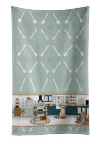 Cream Dapple Dachshund in the Kitchen Kitchen Towel Dish Cloths Guest Hand Towel Decorative Bathroom Towel for Face,Tea, Dishcloth, Kitchen and Bath