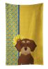 Summer Sunflowers Wirehair Red and Tan Dachshund Kitchen Towel Dish Cloths Guest Hand Towel Decorative Bathroom Towel for Face,Tea, Dishcloth