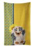 Summer Sunflowers Longhair Cream Dapple Dachshund Kitchen Towel Dish Cloths Guest Hand Towel Decorative Bathroom Towel for Face,Tea, Dishcloth