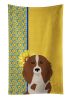 Summer Sunflowers Longhair Red Pedbald Dachshund Kitchen Towel Dish Cloths Guest Hand Towel Decorative Bathroom Towel for Face,Tea, Dishcloth