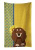 Summer Sunflowers Longhair Chocolate and Cream Dachshund Kitchen Towel Dish Cloths Guest Hand Towel Decorative Bathroom Towel for Face,Tea, Dishcloth