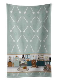 Longhair Chocolate and Cream Dachshund in the Kitchen Kitchen Towel Dish Cloths Guest Hand Towel Decorative Bathroom Towel for Face,Tea, Dishcloth