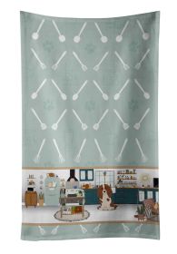 Longhair Red Pedbald Dachshund in the Kitchen Kitchen Towel Dish Cloths Guest Hand Towel Decorative Bathroom Towel for Face,Tea, Dishcloth
