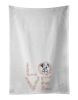 NEW Dalmatian Puppy Love Kitchen Towel Set of 2 White Dish Towels Decorative Bathroom Hand towel for Hand, Face, Hair, Yoga, Tea, Dishcloth, 19 X 28"