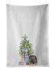 NEW Dachshund Longhair Black Tan Christmas Presents and Tree Kitchen Towel Set of 2 White Dish Towels Decorative Bathroom Hand towel for Hand, Face