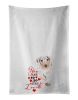 NEW Dachshund Dapple #2 so Loved Kitchen Towel Set of 2 White Dish Towels Decorative Bathroom Hand towel for Hand, Face, Hair, Yoga, Tea, Dishcloth