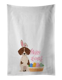 NEW Red Piebald Dachshund Easter Kitchen Towel Set of 2 White Dish Towels Decorative Bathroom Hand towel for Hand, Face, Hair, Yoga, Tea, Dishcloth