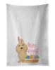 NEW Longhair Cream Dachshund Easter Kitchen Towel Set of 2 White Dish Towels Decorative Bathroom Hand towel for Hand, Face, Hair, Yoga, Tea, Dishcloth