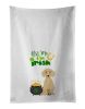 NEW Cream Dachshund St. Patrick's Day Kitchen Towel Set of 2 White Dish Towels Decorative Bathroom Hand towel for Hand, Face, Hair, Yoga, Tea