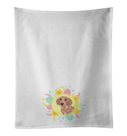 NEW Dachshund Red #2 Easter Kitchen Towel Set of 2 White Dish Towels Decorative Bathroom Hand towel for Hand, Face, Hair, Yoga, Tea, Dishcloth