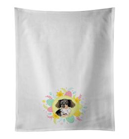 NEW Dachshund Dapple #1 Easter Kitchen Towel Set of 2 White Dish Towels Decorative Bathroom Hand towel for Hand, Face, Hair, Yoga, Tea, Dishcloth