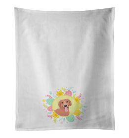 NEW Dachshund Red #1 Easter Kitchen Towel Set of 2 White Dish Towels Decorative Bathroom Hand towel for Hand, Face, Hair, Yoga, Tea, Dishcloth