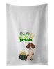 NEW Red Piebald Dachshund St. Patrick's Day Kitchen Towel Set of 2 White Dish Towels Decorative Bathroom Hand towel for Hand, Face, Hair, Yoga, Tea