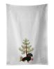 NEW Dachshund Black and Tan #1 Christmas Kitchen Towel Set of 2 White Dish Towels Decorative Bathroom Hand towel for Hand, Face, Hair, Yoga, Tea