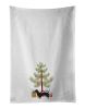 NEW Dachshund Christmas Tree Kitchen Towel Set of 2 White Dish Towels Decorative Bathroom Hand towel for Hand, Face, Hair, Yoga, Tea, Dishcloth