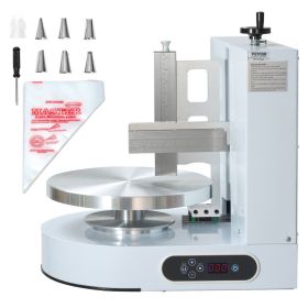VEVOR Cake Decorating Machine Cake Frosting Spreading for 4" to 12" Cake White