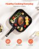 VEVOR 17 Piece Pots and Pans Set, Granite Nonstick Detachable Handle Cookware, Space Saving Induction Cookwares, Kitchen RV Cooking Sets with Frying,