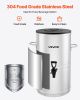 VEVOR Ice Tea Dispenser, 4 Gal/15L 304 Stainless Steel Beverage Dispenser with Spigot & Handle, Suitable for Hot and Cold Drinks, for Iced Tea Coffee