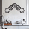 CIFbuy Five Piece Crescent Moon Wall Art iron Decor Set for Living Room Bedroom Bathroom Islamic Home(TikTok, temu pick-up service)
