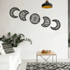 CIFbuy Five Piece Crescent Moon Wall Art iron Decor Set for Living Room Bedroom Bathroom Islamic Home(TikTok, temu pick-up service)