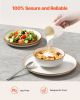 VEVOR Dinnerware Set, Service for 4 (12 PCS), Round Plates and Bowls Sets, Scratch Resistant Ceramic Dinner Ware, Dishwasher and Microwave Suitable Ki