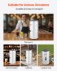 VEVOR Ice Tea Dispenser, 4 Gal/15L 304 Stainless Steel Beverage Dispenser with Spigot & Handle, Suitable for Hot and Cold Drinks, for Iced Tea Coffee