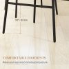 Rattan Counter Bar Stools Set of 2, 26" Counter Height Barstools with Back, Bar Chairs for Kitchen Island, Brown