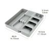 Knife and Fork Storage Box, Expandable Kitchen Drawer Storage Box, Cutlery Separate Storage Barrier