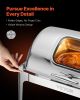 VEVOR Roll Top Chafing Dish Buffet Complete Set, 9 Qt 1 Pack Stainless Steel Chafer with 2 Half Size Pans, Rectangle Catering Warmer Server with Visib