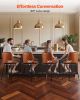 VEVOR Bar Stool Set of 2, 27 inch Counter Height Swivel Stools, Modern PU Leather Counter Barstool with Backrest and Metal Legs, Armless Bar Chair, Is