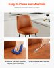 VEVOR Bar Stool Set of 2, 27 inch Counter Height Swivel Stools, Modern PU Leather Counter Barstool with Backrest and Metal Legs, Armless Bar Chair, Is