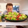 Black Dinnerware Set for 4, 16 Pack Plastic BPA-Free Dinner Plates, Salad Plates, Cereal Bowls, Cups, Unbreakable Plates and Bowls Sets, Microwave and