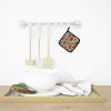 Lots of Red Dachshund Pair of Pot Holders Kitchen Heat Resistant Pot Holders Sets Oven Hot Pads for Cooking Baking BBQ, 7 1/2 x 7 1/2