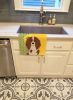 Summer Sunflowers Longhair Red Pedbald Dachshund Kitchen Towel Dish Cloths Guest Hand Towel Decorative Bathroom Towel for Face,Tea, Dishcloth