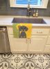 Summer Sunflowers Blue and Tan Dachshund Kitchen Towel Dish Cloths Guest Hand Towel Decorative Bathroom Towel for Face,Tea, Dishcloth