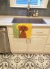 Summer Sunflowers Red Dachshund Kitchen Towel Dish Cloths Guest Hand Towel Decorative Bathroom Towel for Face,Tea, Dishcloth, Kitchen and Bath