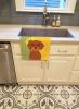 Summer Sunflowers Wirehair Red Dachshund Kitchen Towel Dish Cloths Guest Hand Towel Decorative Bathroom Towel for Face,Tea, Dishcloth
