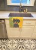 Summer Sunflowers Wirehair Blue and Tan Dachshund Kitchen Towel Dish Cloths Guest Hand Towel Decorative Bathroom Towel for Face,Tea, Dishcloth
