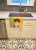 Summer Sunflowers Red Piebald Dachshund Kitchen Towel Dish Cloths Guest Hand Towel Decorative Bathroom Towel for Face,Tea, Dishcloth, Kitchen and Bath