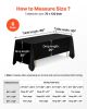 VEVOR Black Tablecloths for Rectangle Tables, 6 Pack, 70 x 120 Inches, Reusable and Machine Washable Table Clothes, Wrinkle-Resistant Polyester Fabric